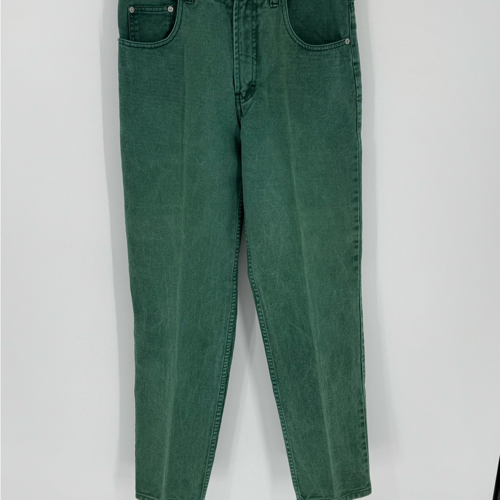 Vintage Original Jeanjer Women’s Jeans Green High Rise Denim Size 11/12 J6